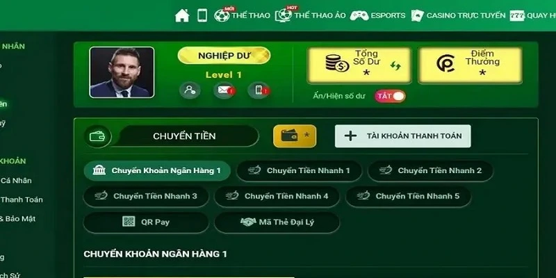 Nạp Tiền FB88 1 Nạp tiền FB88 qua số tài khoản ngân hàng