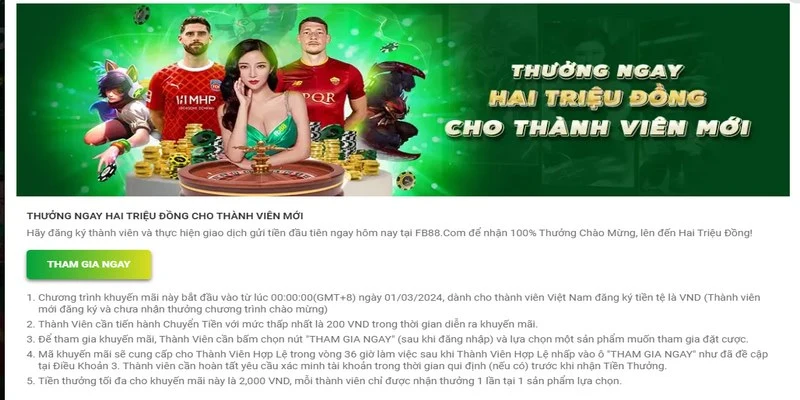 Đăng Ký FB88 4 Thương hiệu tổ chức các chương trình khuyến mãi hấp dẫn cho hội viên mới