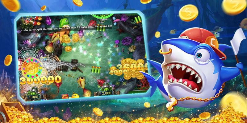 Bắn Cá Vàng - Cơ Hội Thắng Lớn Game Online Tại Sảnh FB88 2 Nhắm chính xác vào sinh vật biển và bắn là đã có thể tiêu diệt
