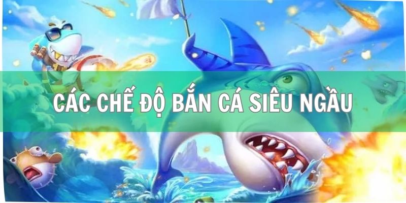 Bắn Cá Siêu Ngầu FB88 - Săn Thưởng Đại Dương Hấp Dẫn 2 Khám phá các chế độ bắn cá siêu ngầu